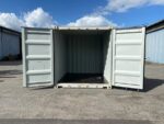 10-Fuß-Container, Cremeweiß RAL 9001 | Lagerhalle aus Cortenstahl – Bild 4