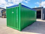 20 Fuß Seecontainer grün mit Open-Side – Bild 2