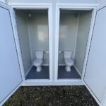 Doppel-WC-Sanitärmodul | Zwei Badezimmer in einem kompakten Modul