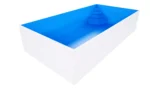 Isotherm-Pool blau mit seitlicher Ecktreppe Smaragd - 300 x 600 x 150 cm – Bild 2