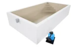 Styroporpool Komplettset Basic Sand mit Ecktreppe Oblique - 600 x 300 x 150 cm – Bild 2