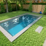 Styroporpool Komplettset Basic Sand mit Ecktreppe Oblique - 600 x 300 x 150 cm