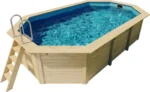 Karibu Holzpool Modell X4 Pool aus Holz, Natur – Bild 2
