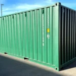 20-Fuß-Seecontainer in Grün